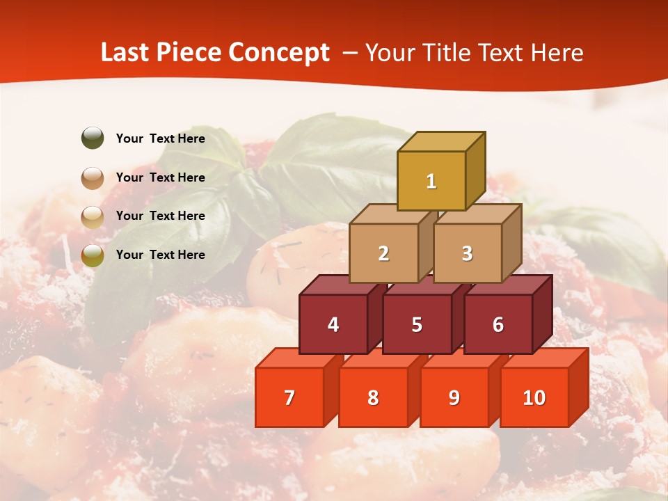 Italian Food Photograph Basilico PowerPoint Template