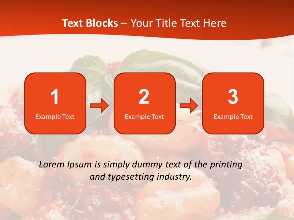 Italian Food Photograph Basilico PowerPoint Template