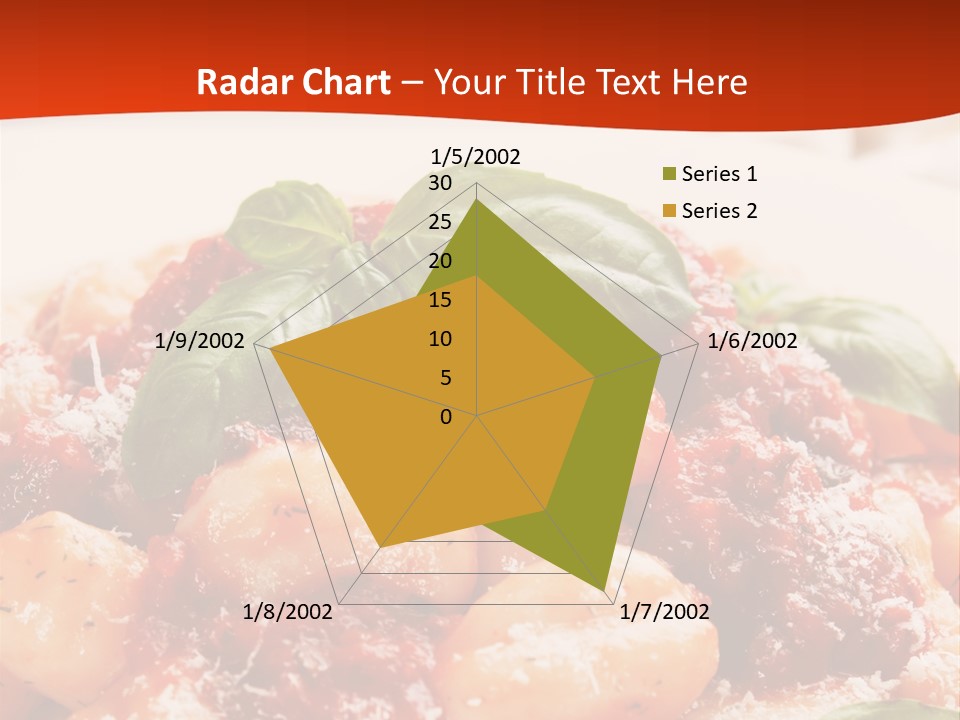 Italian Food Photograph Basilico PowerPoint Template