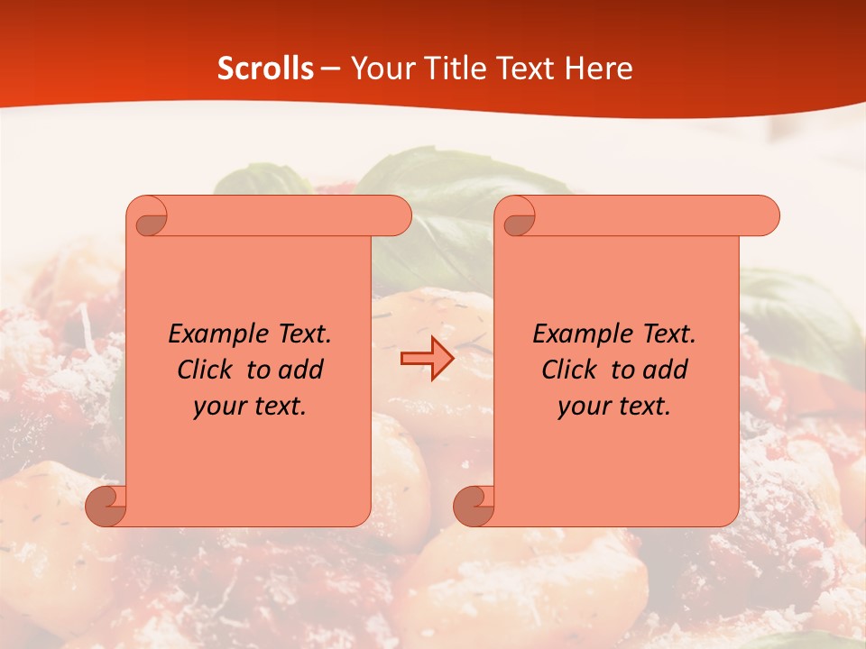 Italian Food Photograph Basilico PowerPoint Template