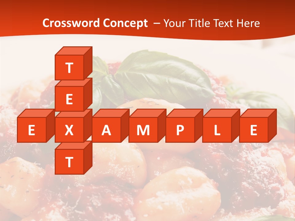 Italian Food Photograph Basilico PowerPoint Template