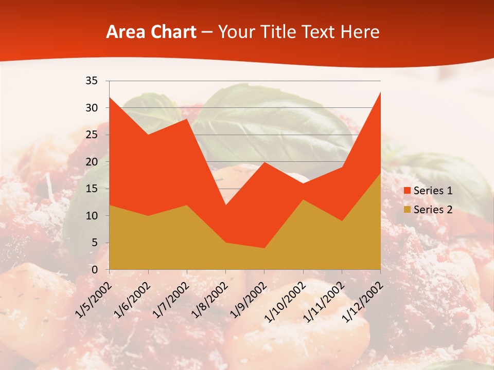 Italian Food Photograph Basilico PowerPoint Template