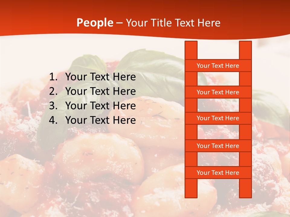 Italian Food Photograph Basilico PowerPoint Template