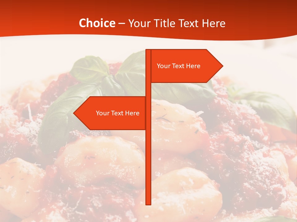 Italian Food Photograph Basilico PowerPoint Template