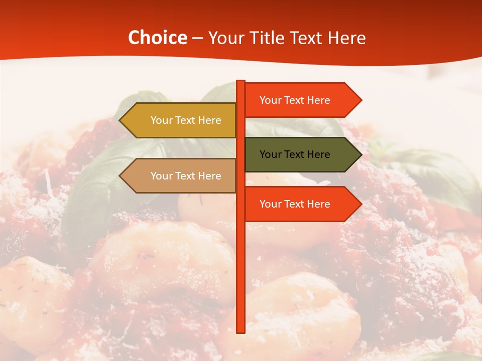 Italian Food Photograph Basilico PowerPoint Template