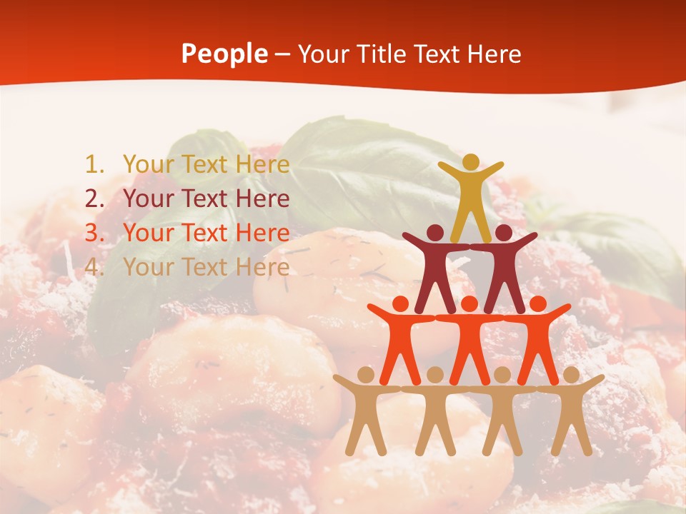 Italian Food Photograph Basilico PowerPoint Template