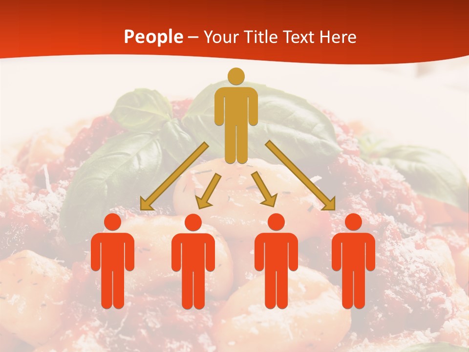 Italian Food Photograph Basilico PowerPoint Template