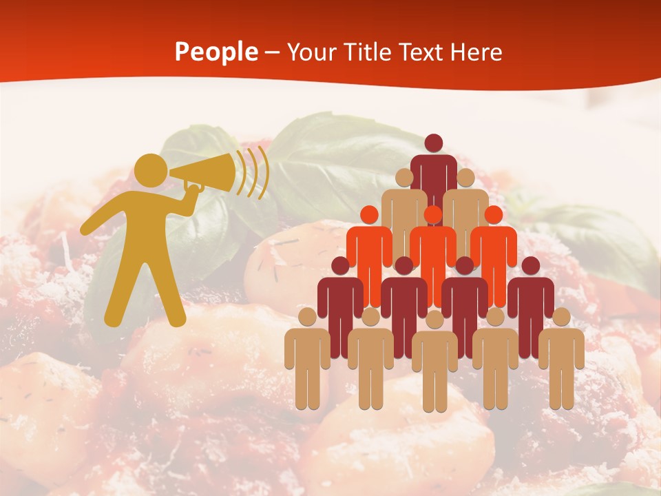 Italian Food Photograph Basilico PowerPoint Template