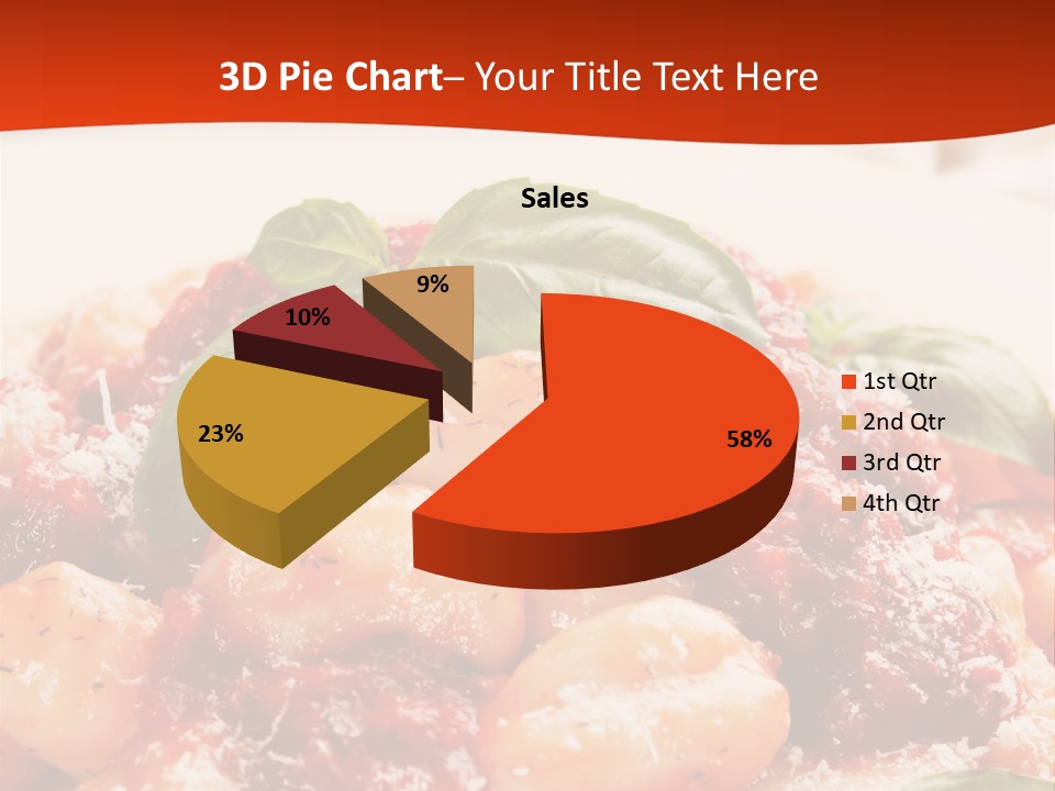 Italian Food Photograph Basilico PowerPoint Template