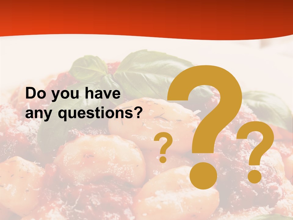 Italian Food Photograph Basilico PowerPoint Template