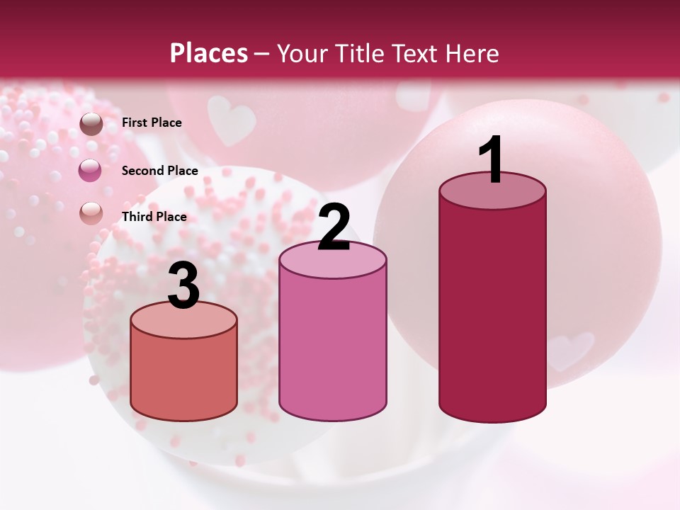 Valentine Heart Cake Pop PowerPoint Template