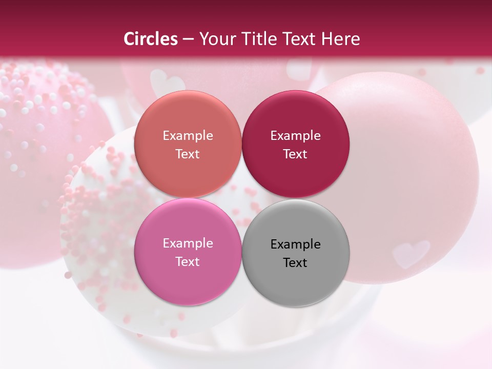 Valentine Heart Cake Pop PowerPoint Template