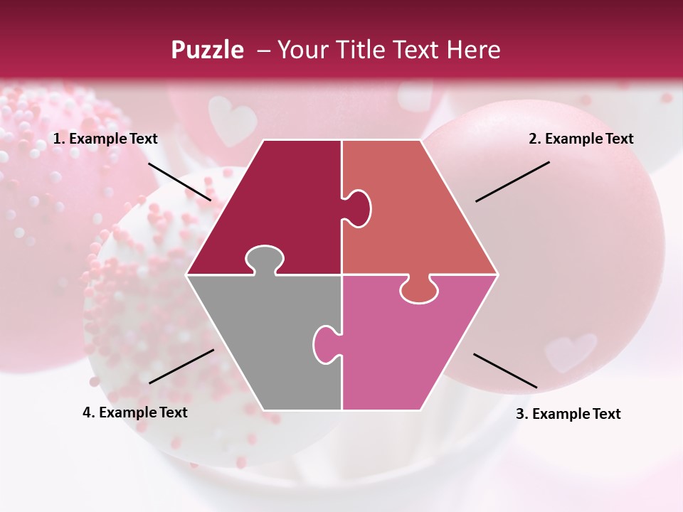 Valentine Heart Cake Pop PowerPoint Template