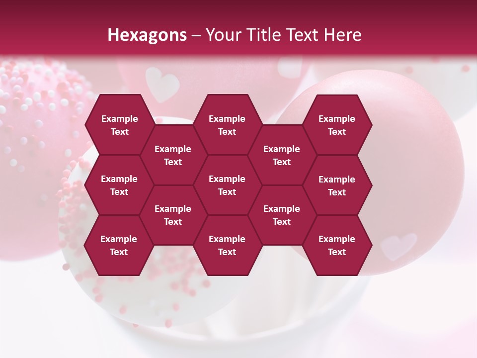 Valentine Heart Cake Pop PowerPoint Template