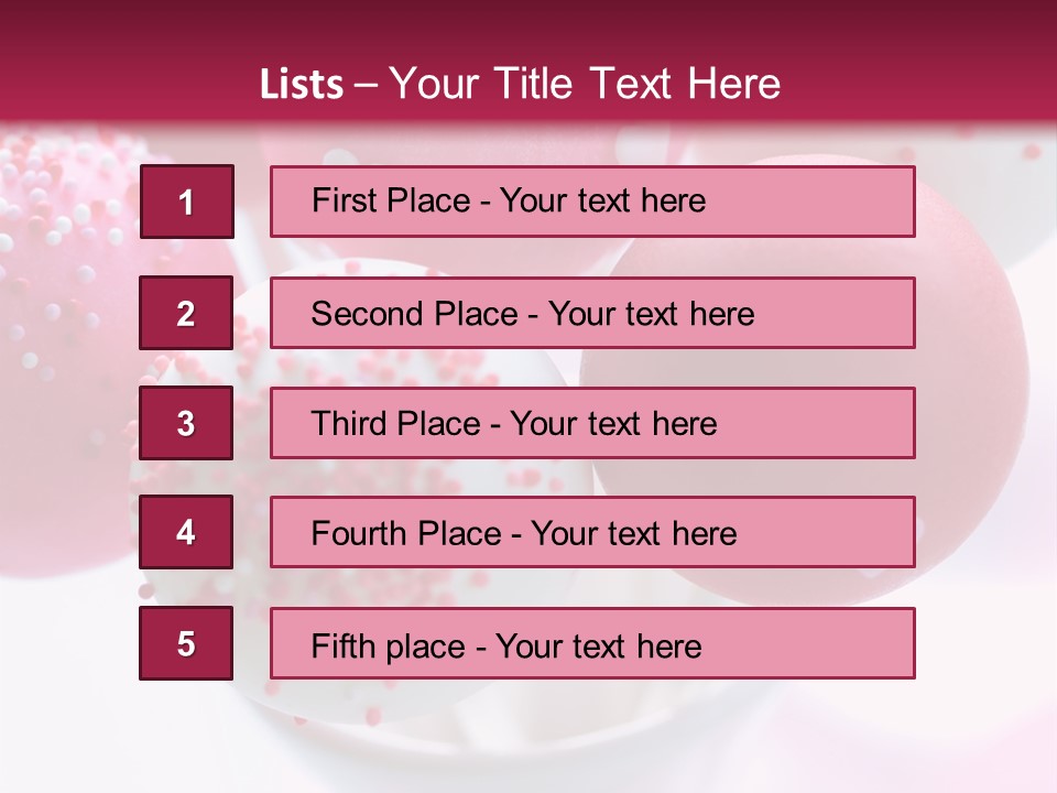 Valentine Heart Cake Pop PowerPoint Template