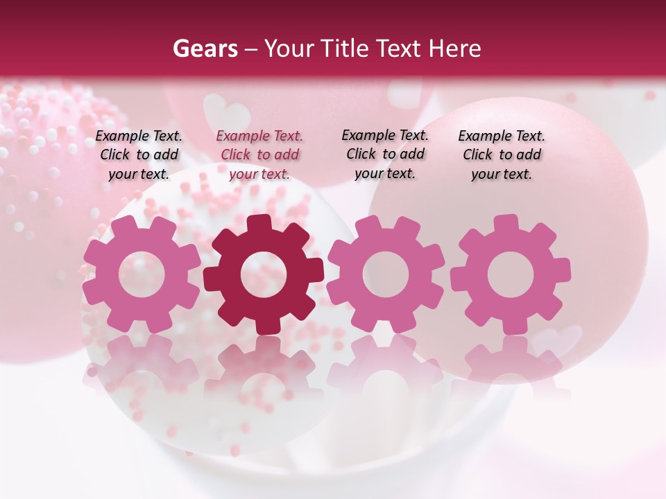 Valentine Heart Cake Pop PowerPoint Template