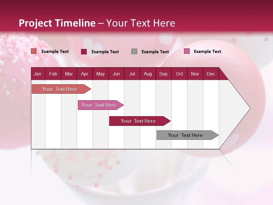 Valentine Heart Cake Pop PowerPoint Template