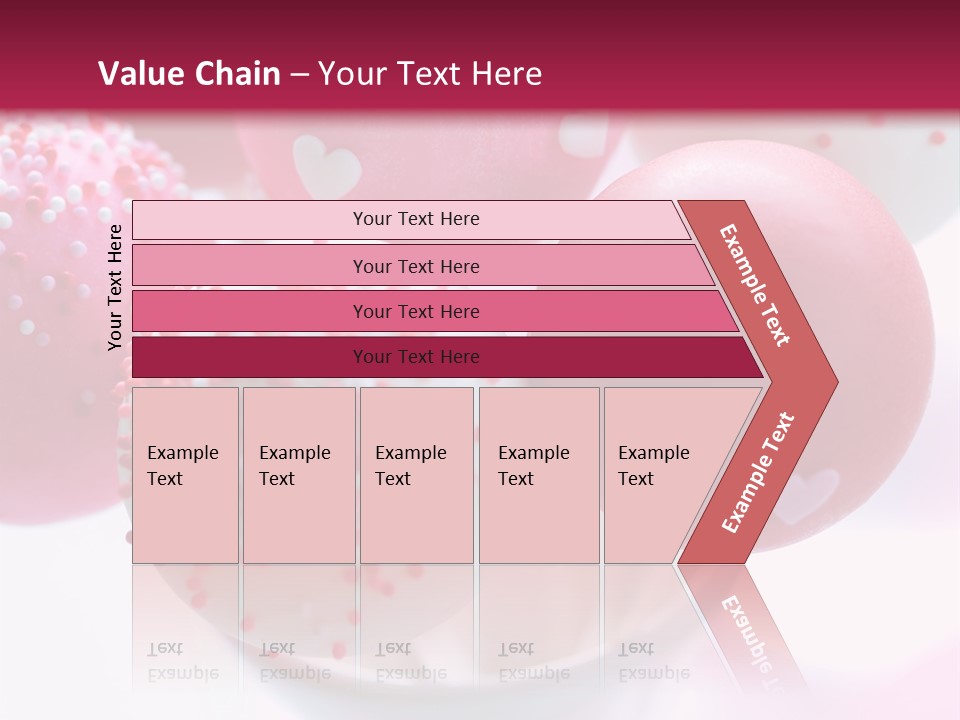 Valentine Heart Cake Pop PowerPoint Template