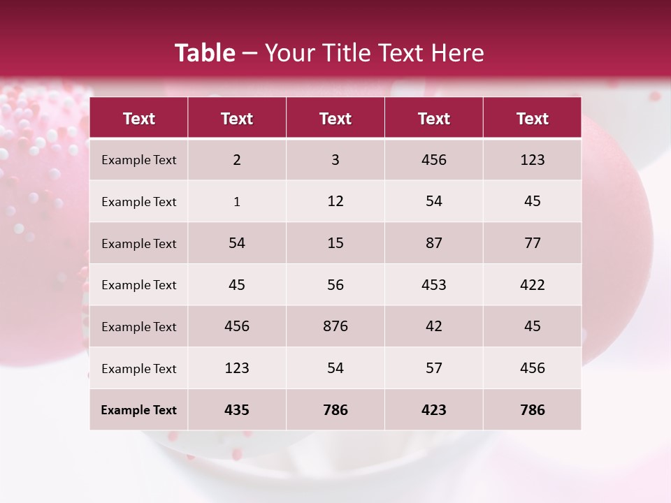 Valentine Heart Cake Pop PowerPoint Template