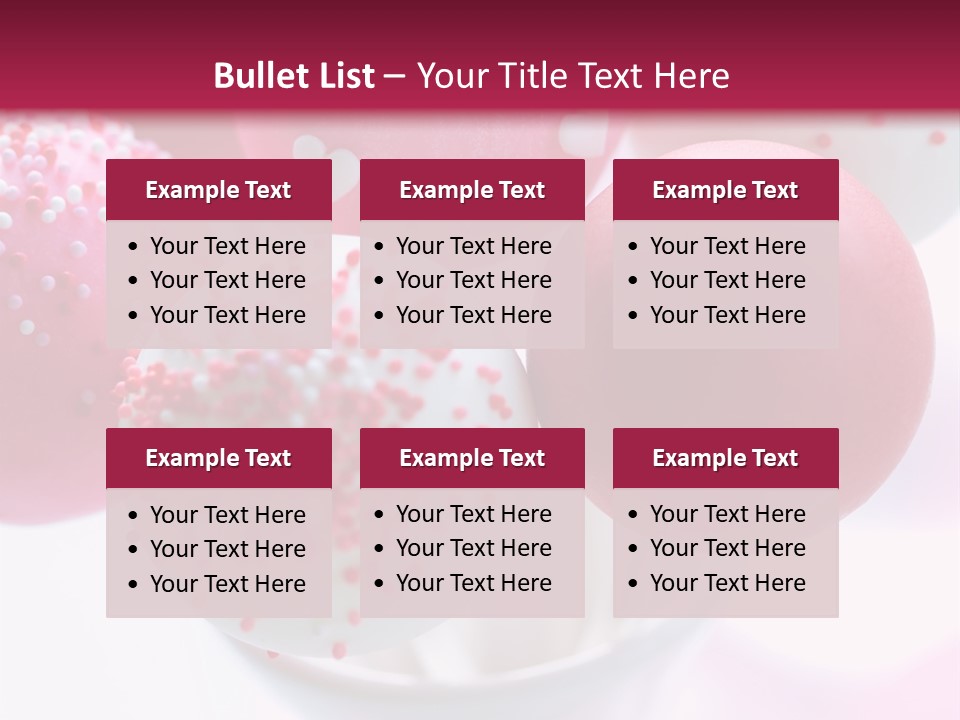 Valentine Heart Cake Pop PowerPoint Template