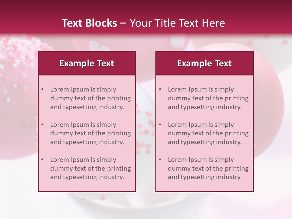 Valentine Heart Cake Pop PowerPoint Template