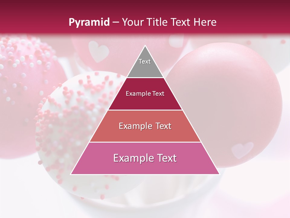 Valentine Heart Cake Pop PowerPoint Template