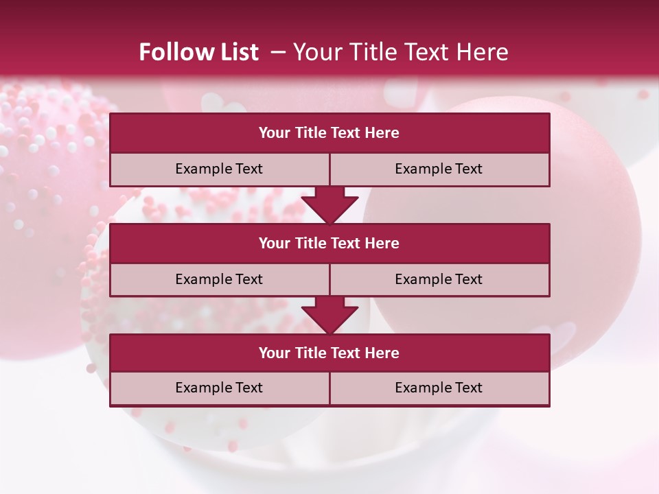 Valentine Heart Cake Pop PowerPoint Template