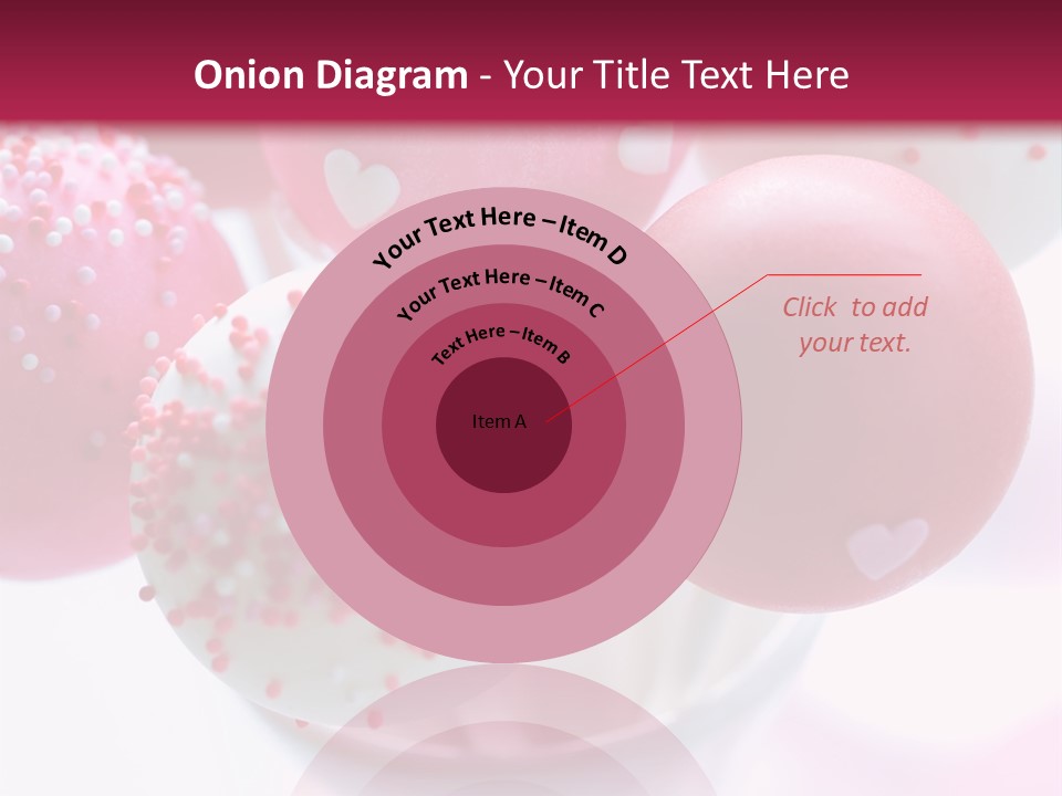Valentine Heart Cake Pop PowerPoint Template