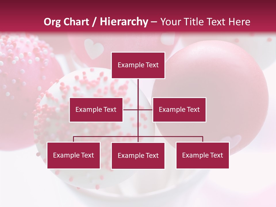 Valentine Heart Cake Pop PowerPoint Template