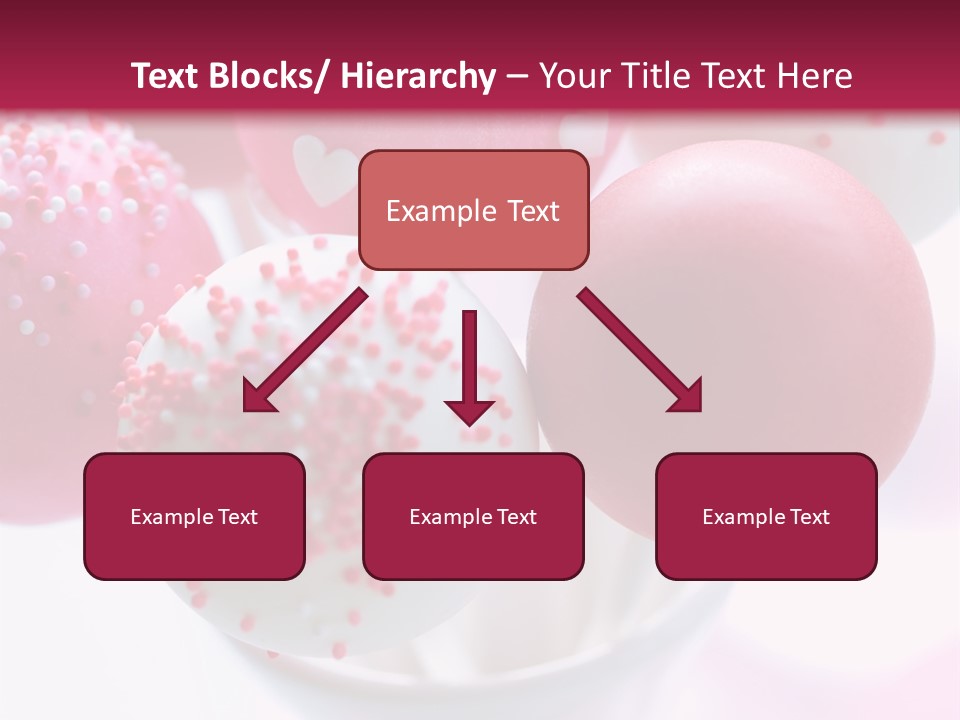 Valentine Heart Cake Pop PowerPoint Template