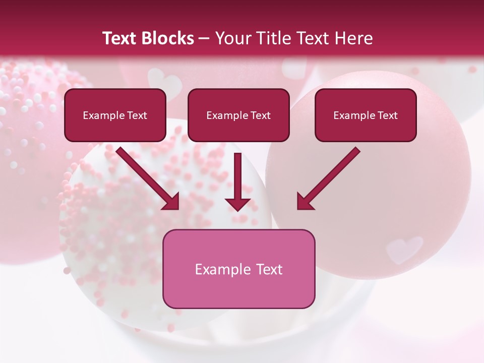 Valentine Heart Cake Pop PowerPoint Template