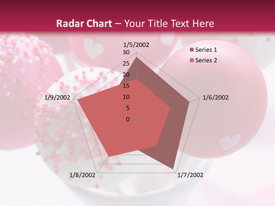 Valentine Heart Cake Pop PowerPoint Template