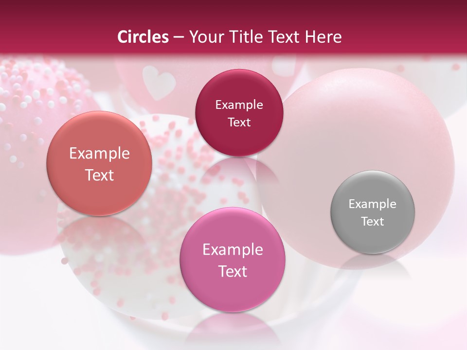 Valentine Heart Cake Pop PowerPoint Template