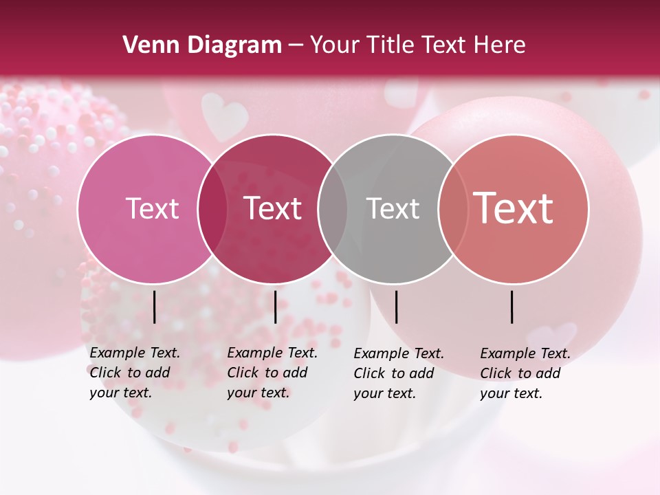 Valentine Heart Cake Pop PowerPoint Template