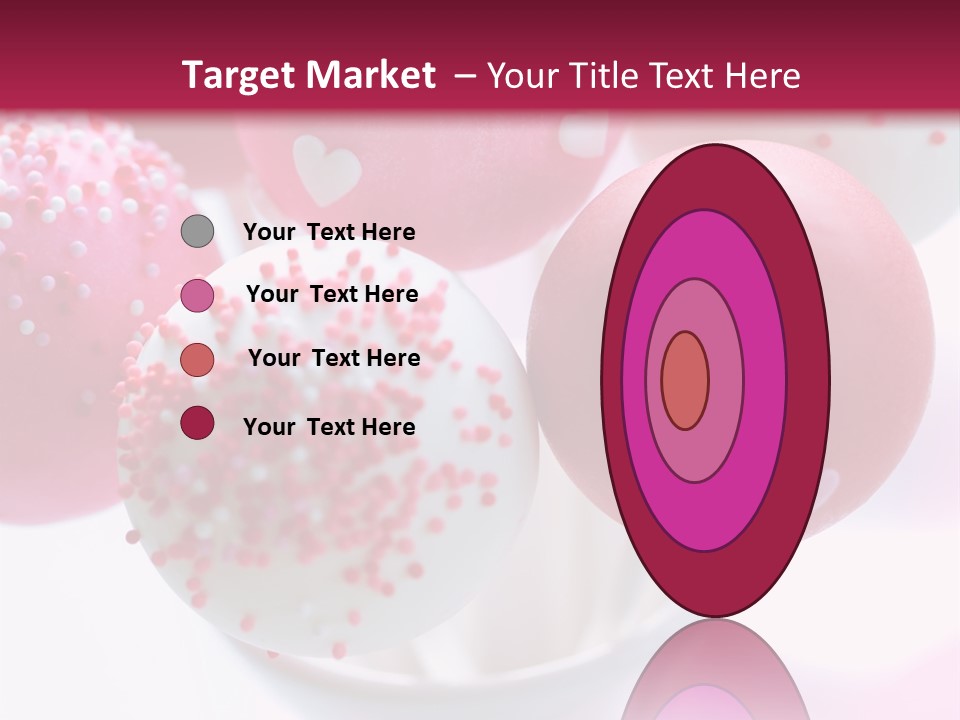 Valentine Heart Cake Pop PowerPoint Template