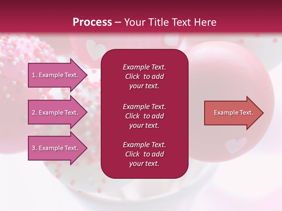 Valentine Heart Cake Pop PowerPoint Template
