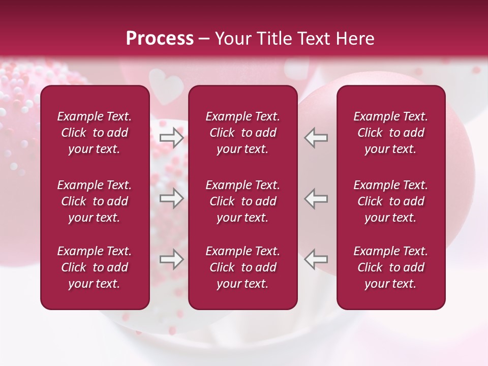 Valentine Heart Cake Pop PowerPoint Template