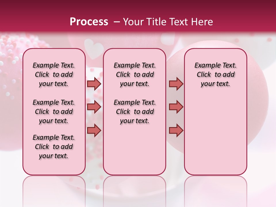 Valentine Heart Cake Pop PowerPoint Template