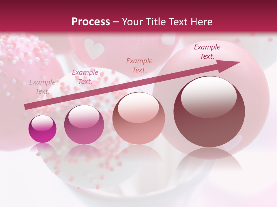 Valentine Heart Cake Pop PowerPoint Template