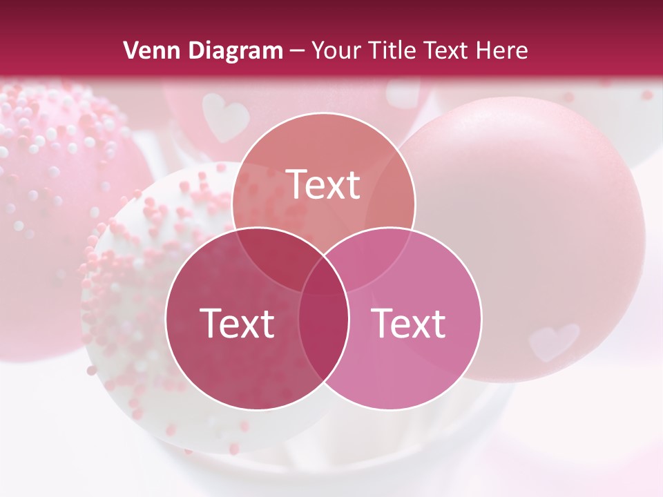 Valentine Heart Cake Pop PowerPoint Template
