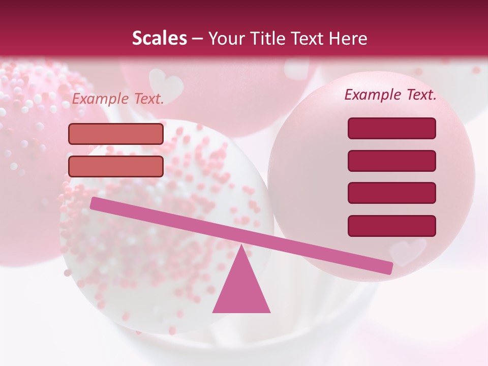 Valentine Heart Cake Pop PowerPoint Template