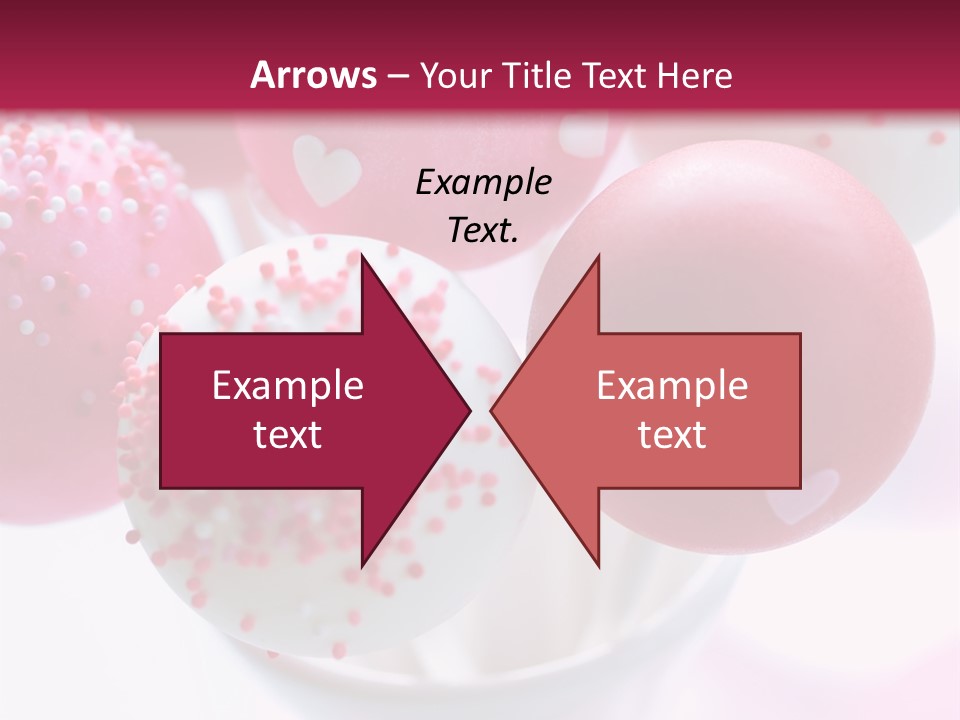 Valentine Heart Cake Pop PowerPoint Template