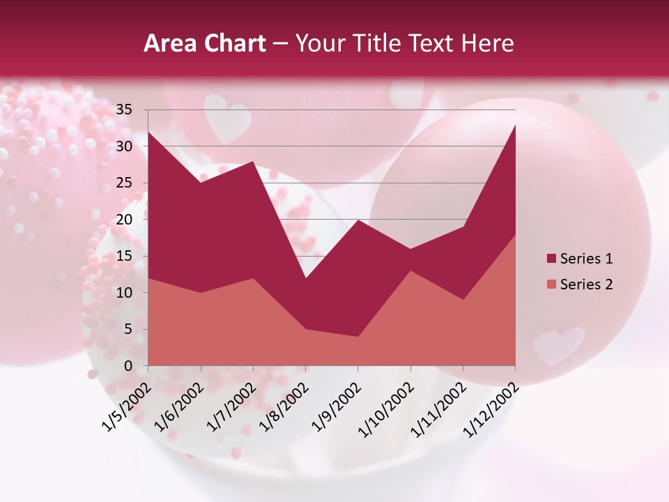 Valentine Heart Cake Pop PowerPoint Template