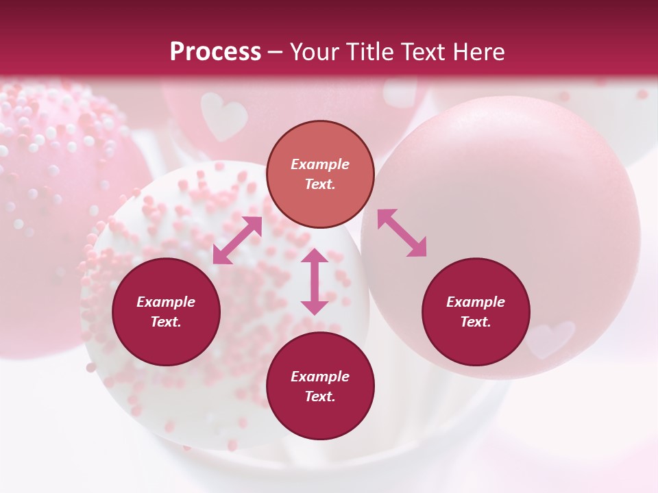 Valentine Heart Cake Pop PowerPoint Template