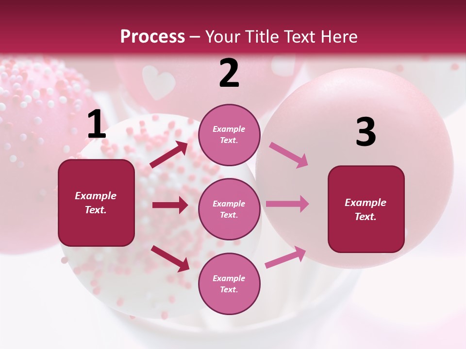 Valentine Heart Cake Pop PowerPoint Template