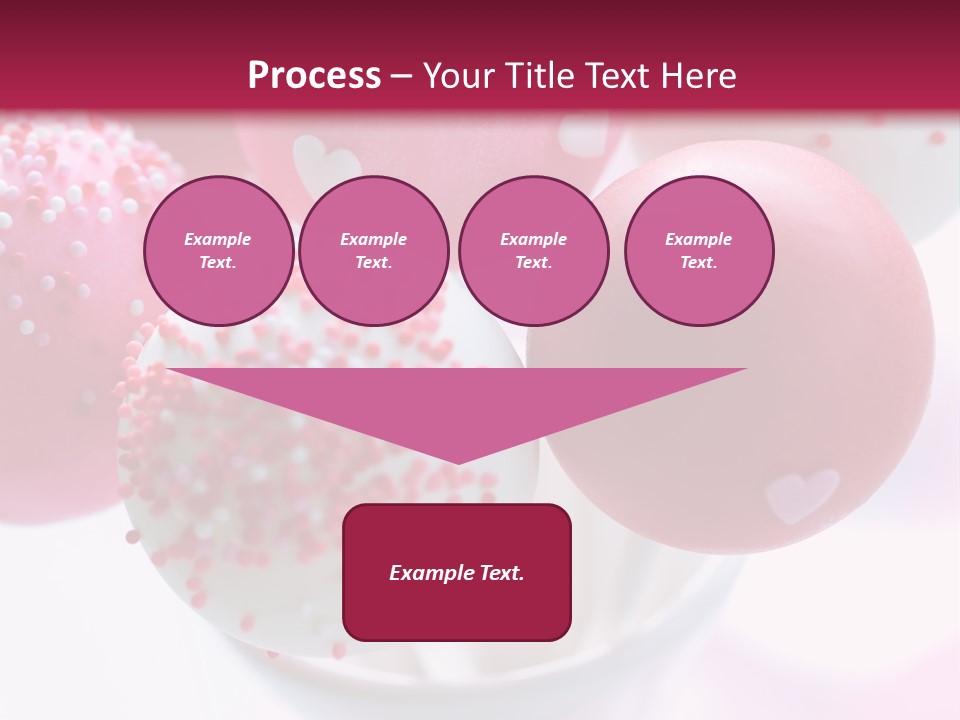 Valentine Heart Cake Pop PowerPoint Template