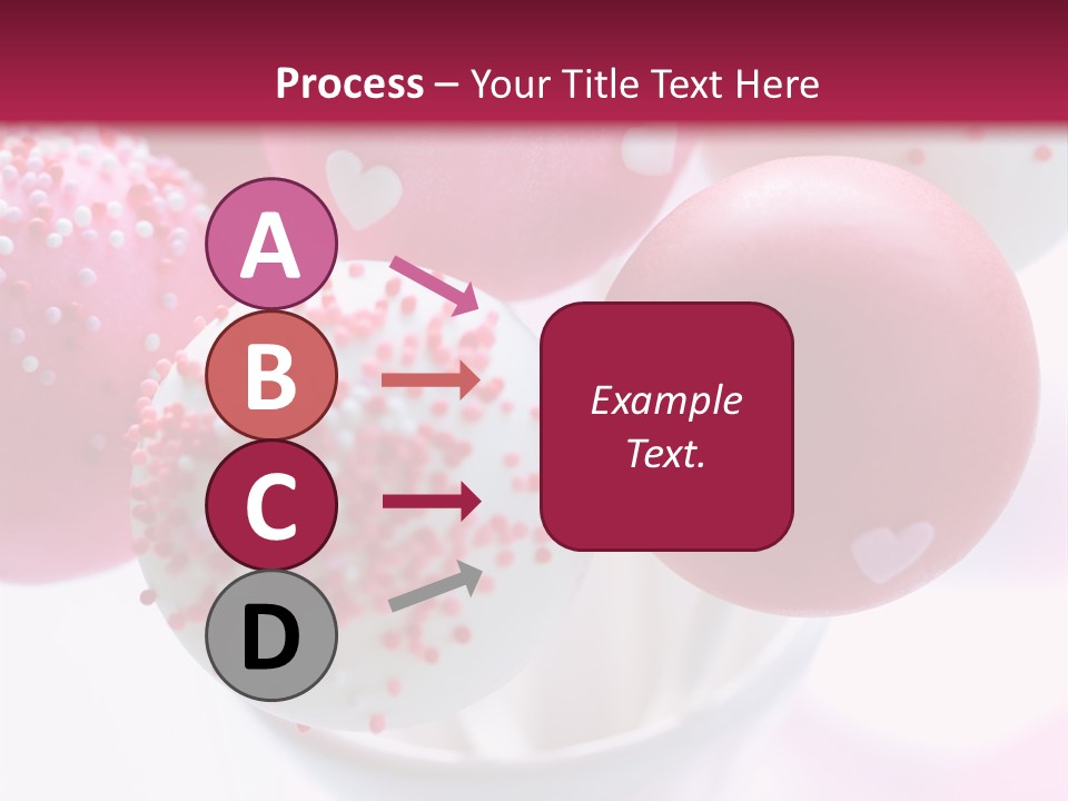Valentine Heart Cake Pop PowerPoint Template