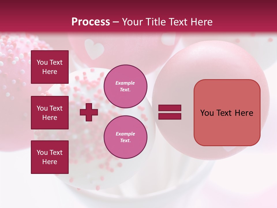 Valentine Heart Cake Pop PowerPoint Template
