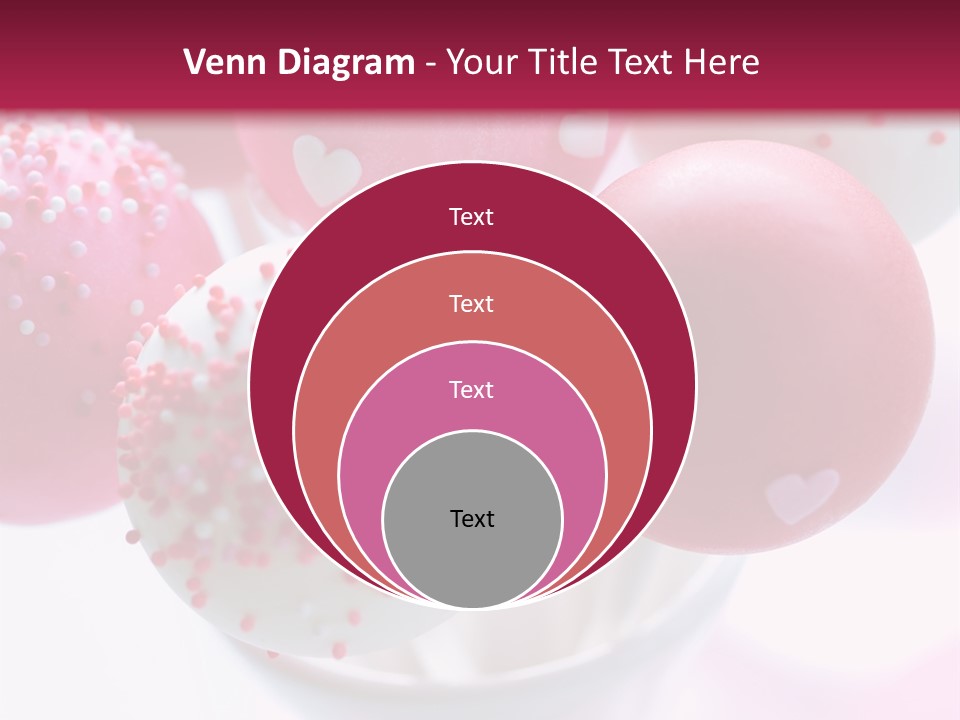 Valentine Heart Cake Pop PowerPoint Template