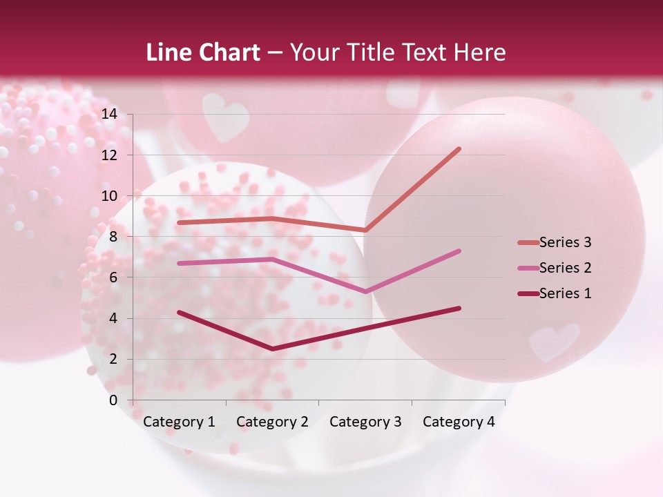 Valentine Heart Cake Pop PowerPoint Template